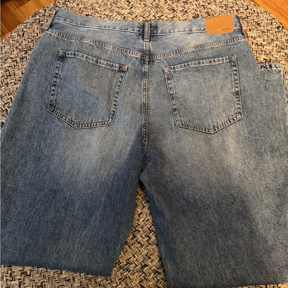 Aeropostale Blue Flare Wide Leg Jeans - Picture 2 of 5